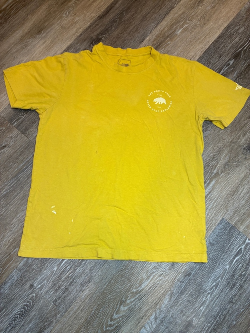 The North Face Yellow Short Sleeve Tee